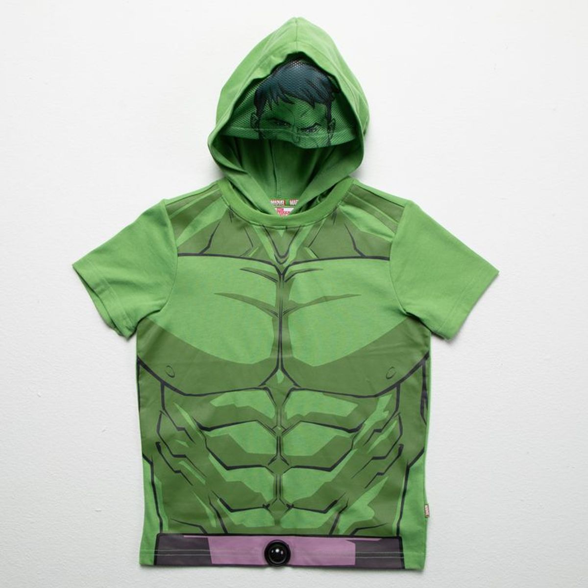 AVENGERS - Camiseta para Niño con Estampado Con capucha Manga corta de Algodón Avengers