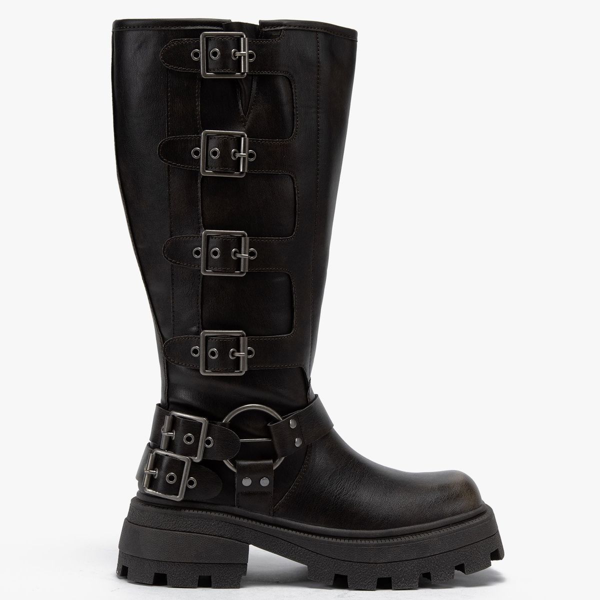 SYBILLA - Botas para Mujer con tacón Cuadrado Moto Sybilla