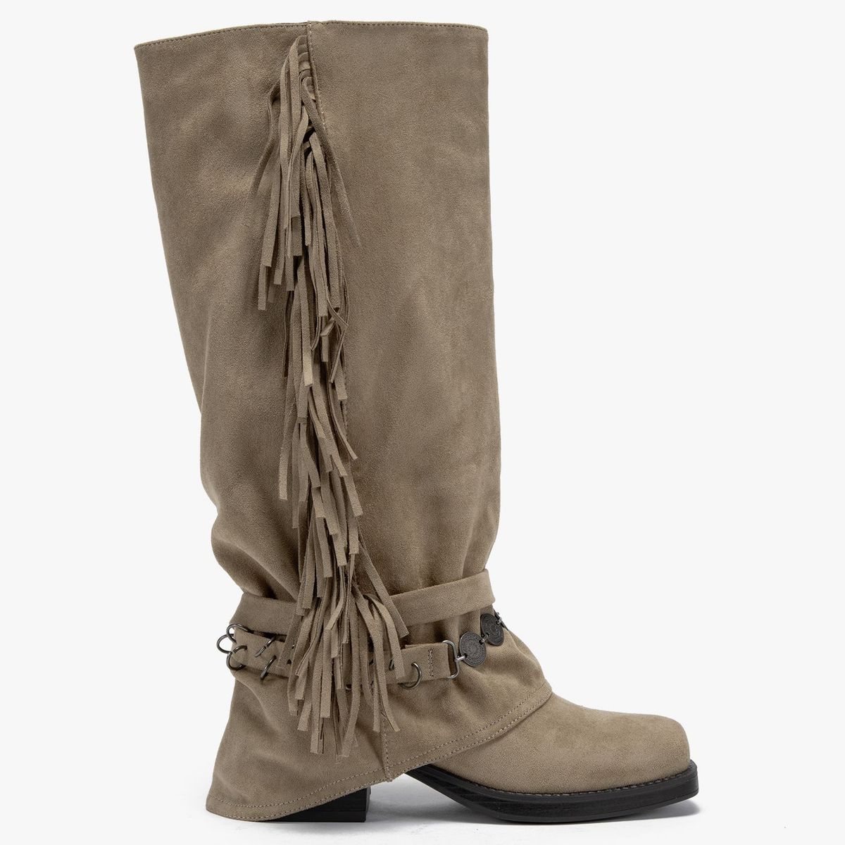SYBILLA - Botas para Mujer con tacón Cuadrado Boho Sybilla