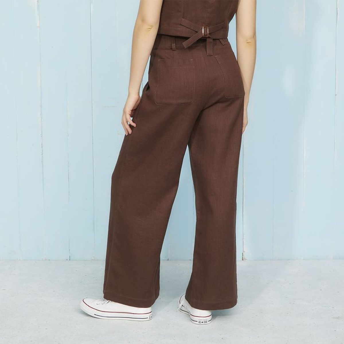 DOO AUSTRALIA - Pantalón Wide leg Mujer Tiro medio Doo Australia