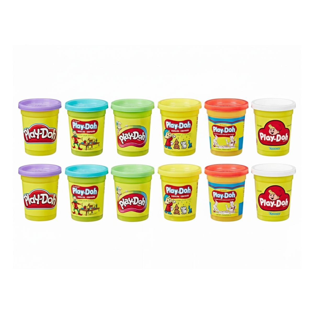 PLAY DOH - Masas y plastilinas Play Doh: 12 latas clásicas
