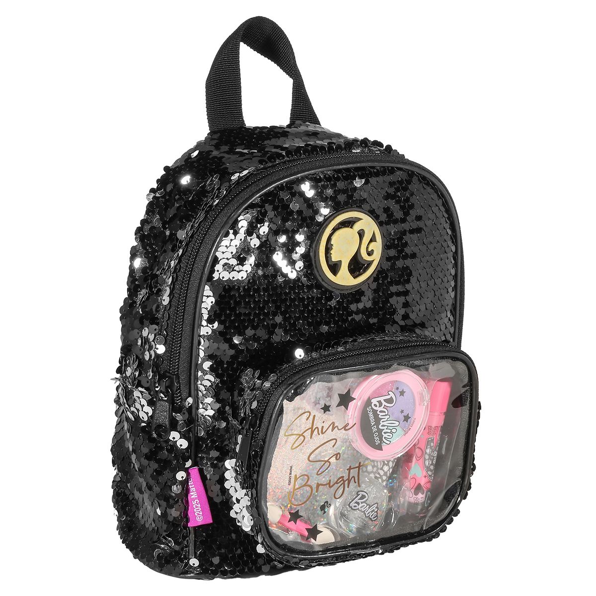 BARBIE - Maquillaje Barbie: Mochila negra y set de maquillaje