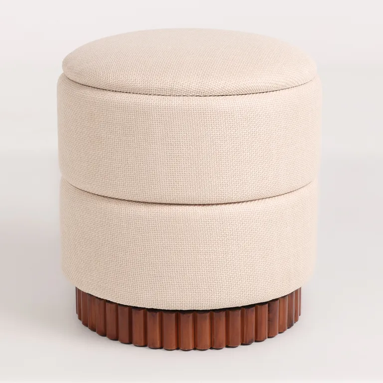 Puff Redondo Giratorio 43cm BASEMENT HOME | Falabella Colombia
