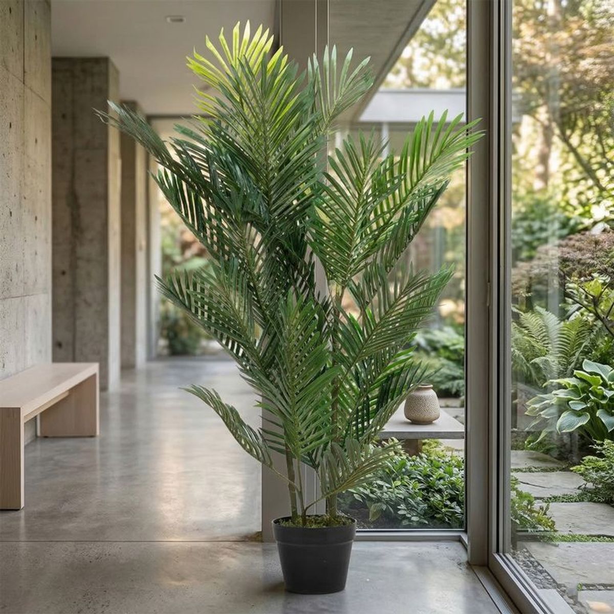 MICA - Palmera Planta Artificial 120 Cm Decoración Mica
