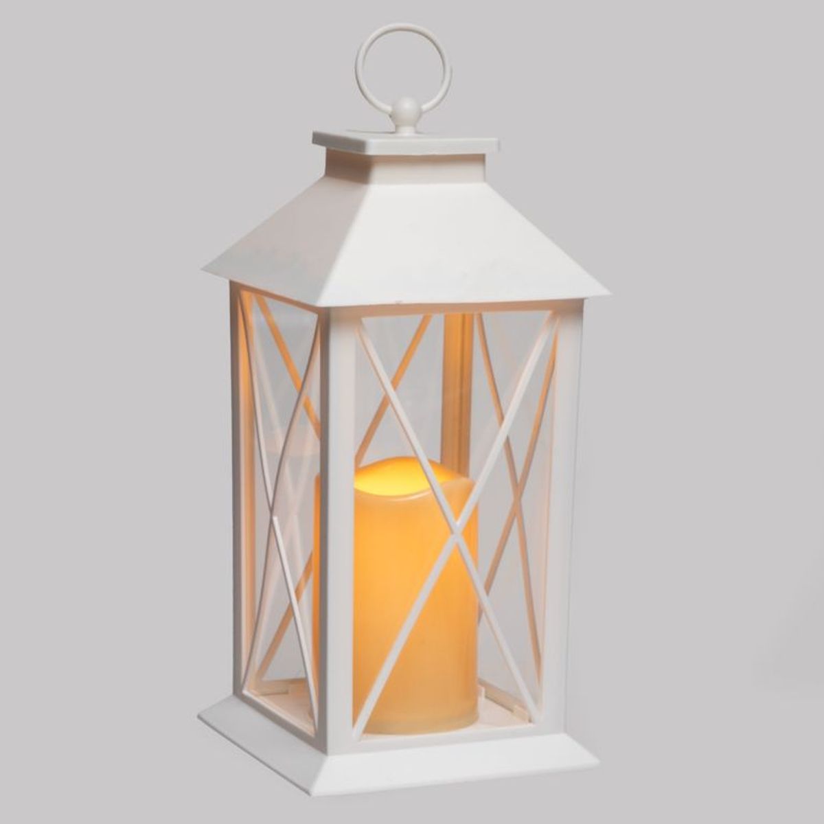 MICA - Farol Cruz 28.5X14 cm Adorno Decorativo Mica