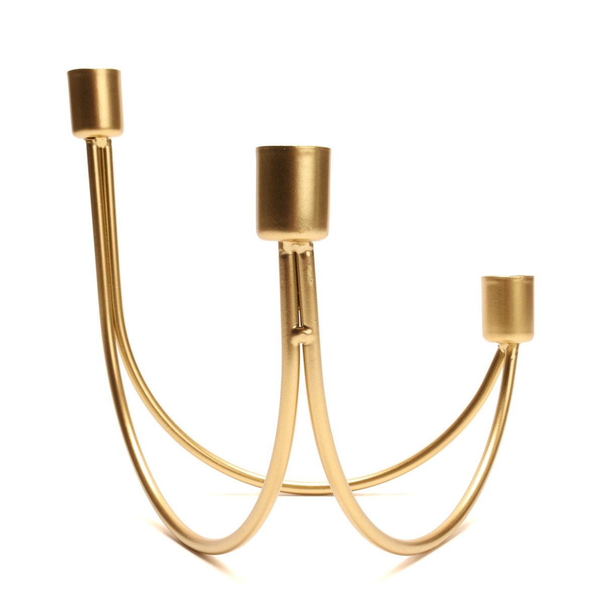 BASEMENT HOME - CANDELABRO METAL 3 VELAS GOLD