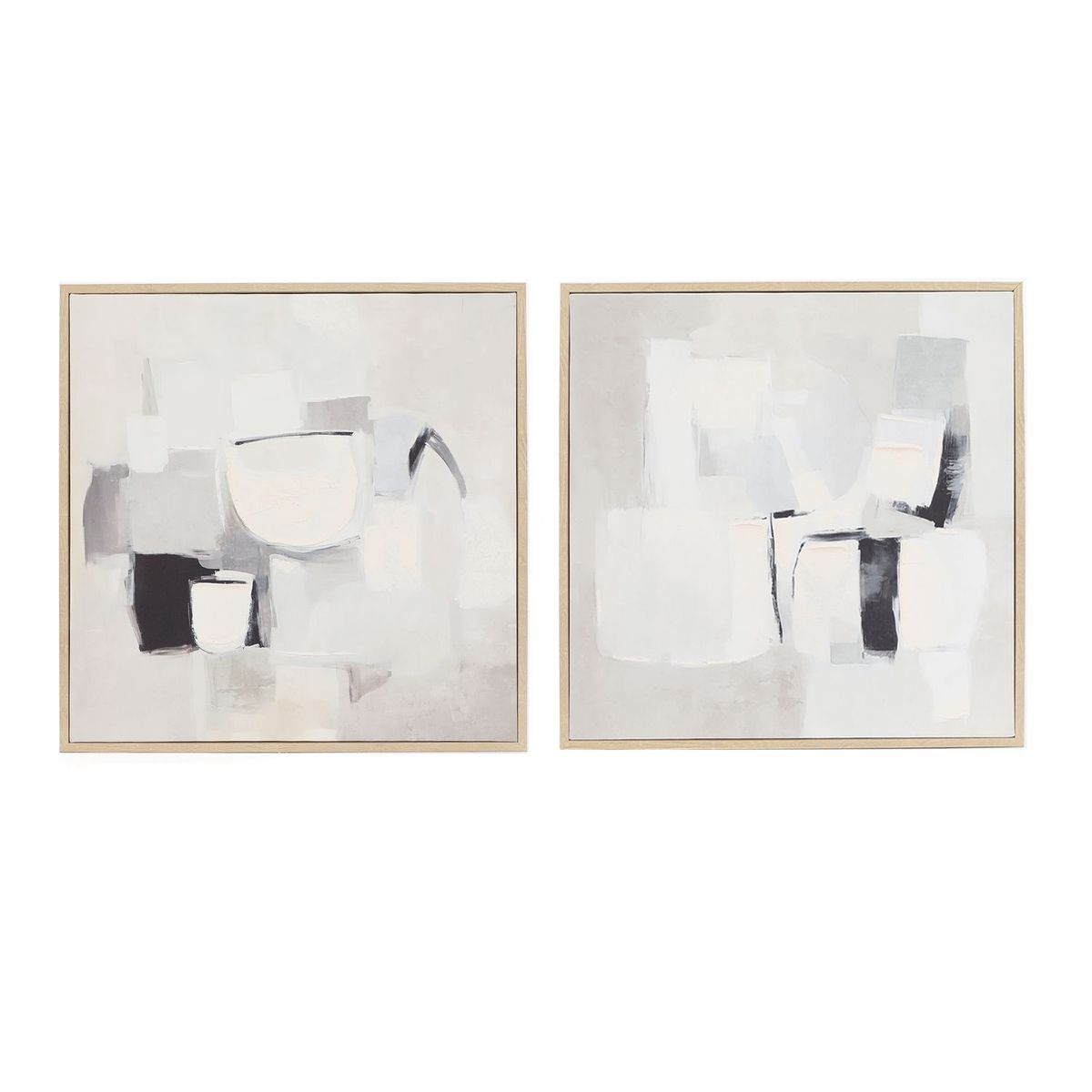 MICA - Set 2 Cuadros Abstracto  40x40cm