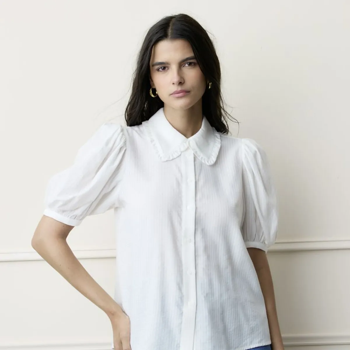 BASEMENT - Blusa Mujer Manga corta Basement