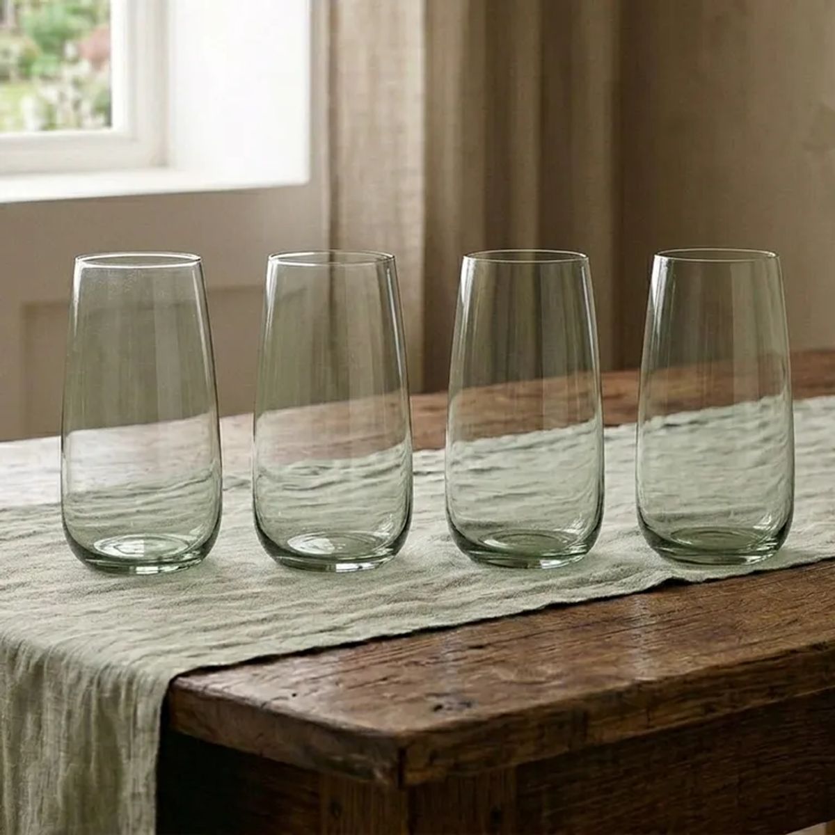 BASEMENT HOME - Vaso Vidrio Largo Basement Home 550 ml 4 piezas