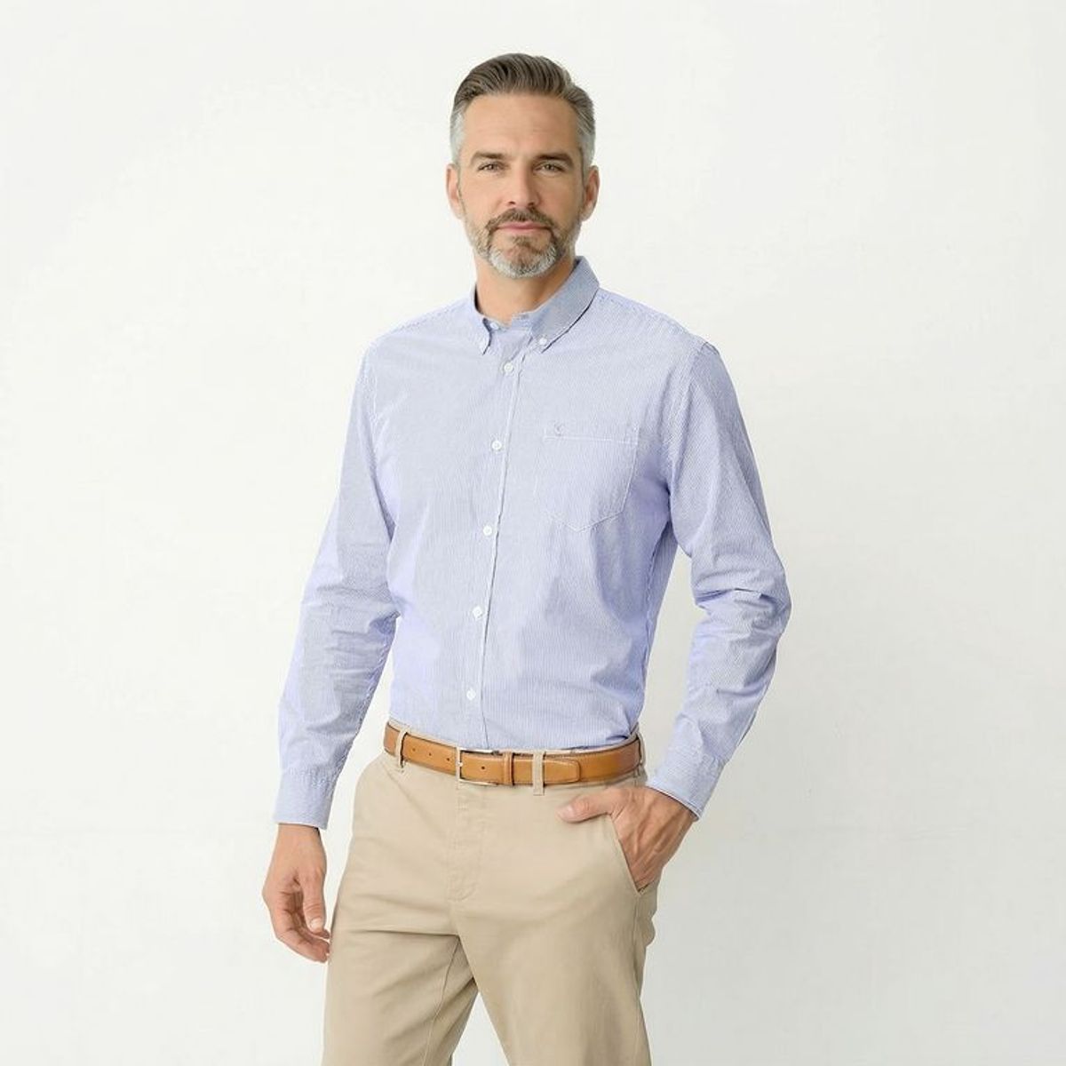 CHRISTIAN LACROIX - Camisa Hombre de Rayas Manga larga Regular fit de Algodón Christian Lacroix