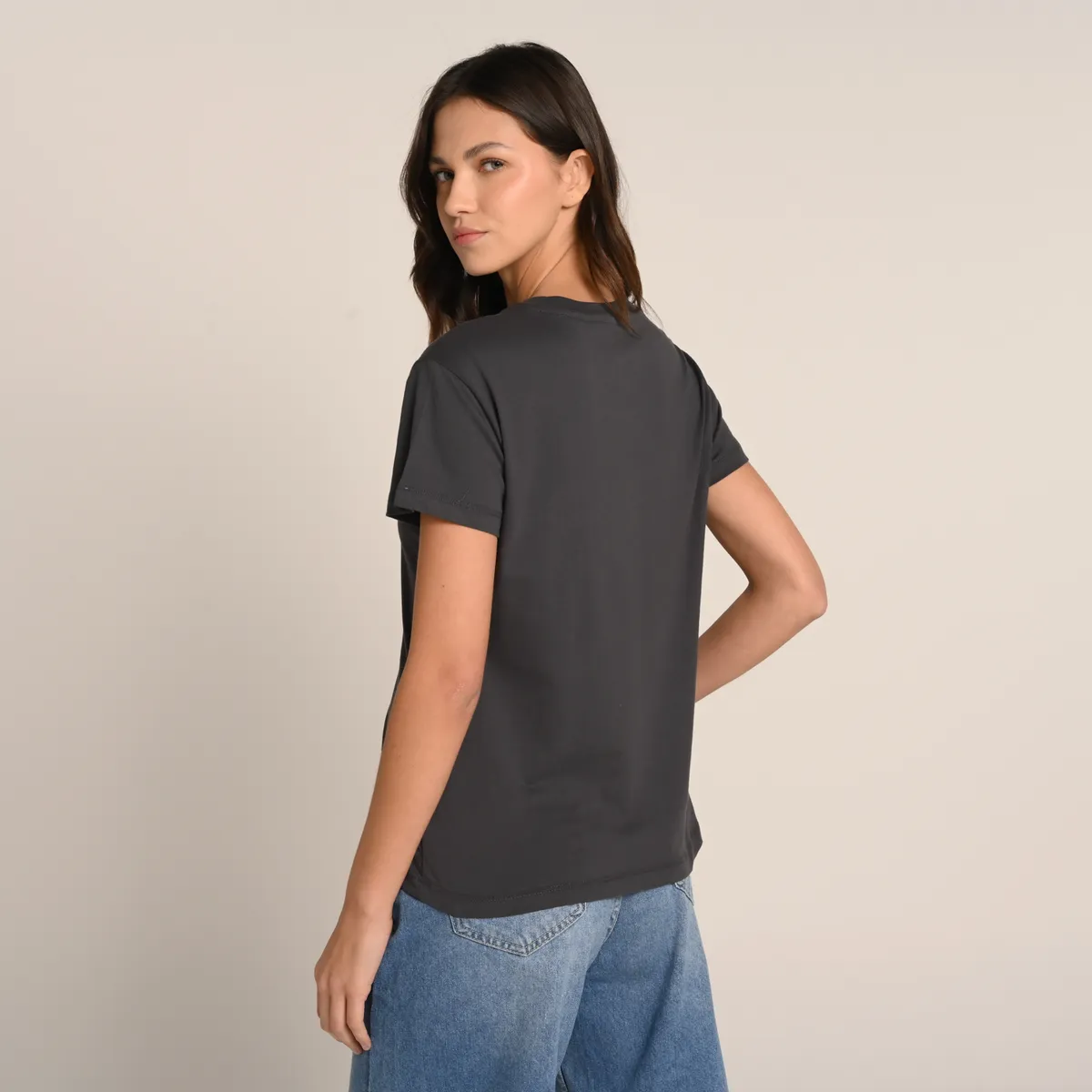 SYBILLA - Camiseta Mujer con Estampado Manga corta de Algodón Sybilla