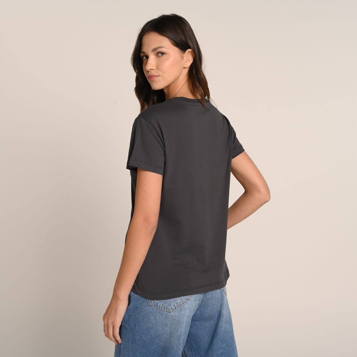 SYBILLA - Camiseta Mujer con Estampado Manga corta de Algodón Sybilla