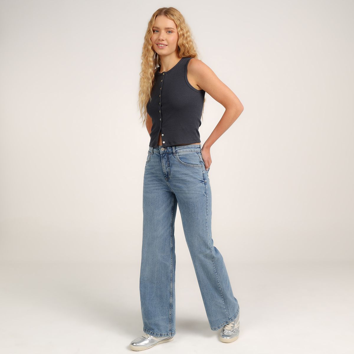 SYBILLA - Jean Recto Tiro alto Mujer Sybilla