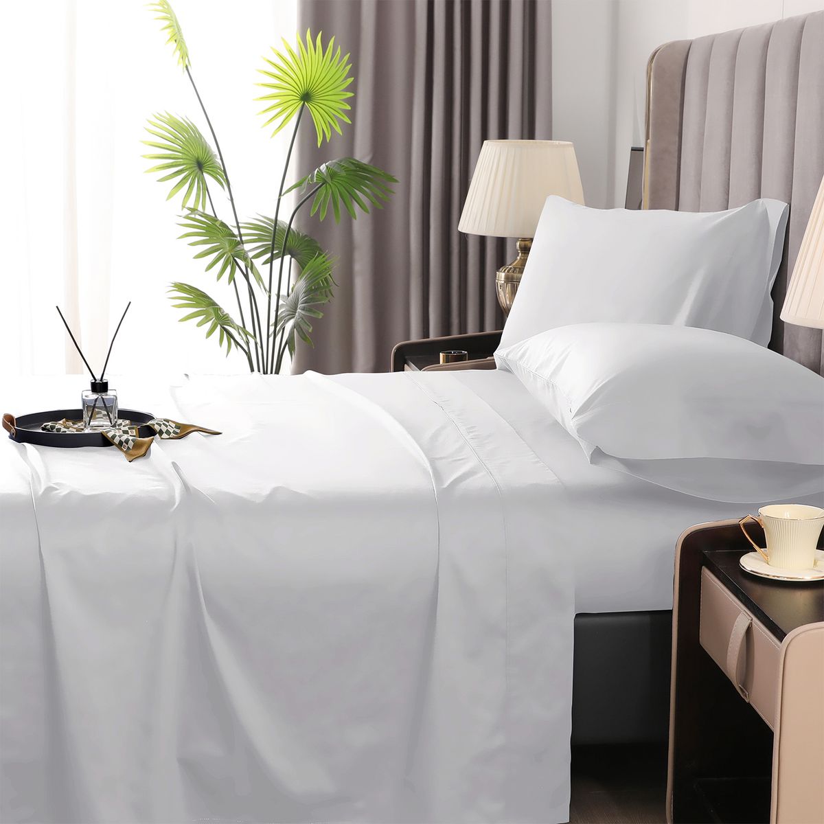 NAUTICA - Sábana Liso: Nautica Algodón 400 hilos