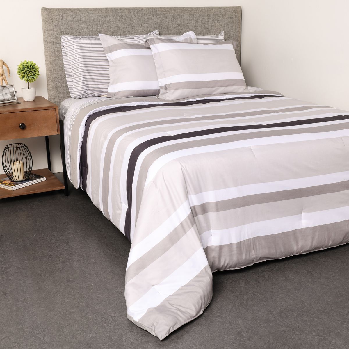 NAUTICA - Juego de Cama Nautica: incluye 1 Comforter, 2 Fundas de almohada, 1 Sábana encimera, 1 Sábana bajera ajustable, 2 Fundas de almohada