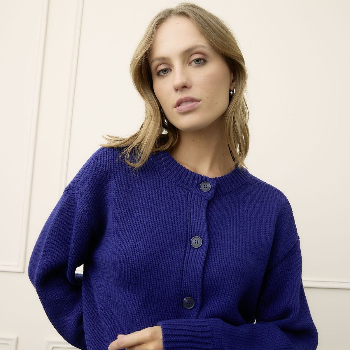 BASEMENT - Cardigan Mujer de Algodón Basement