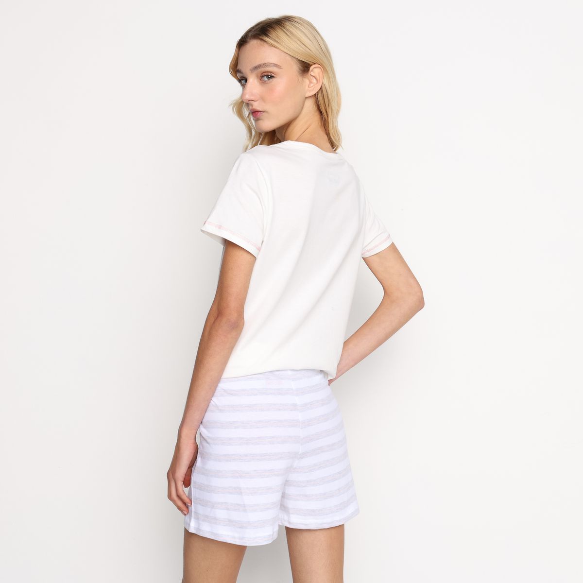 SYBILLA - Short de pijama para Mujer de Algodón Sybilla