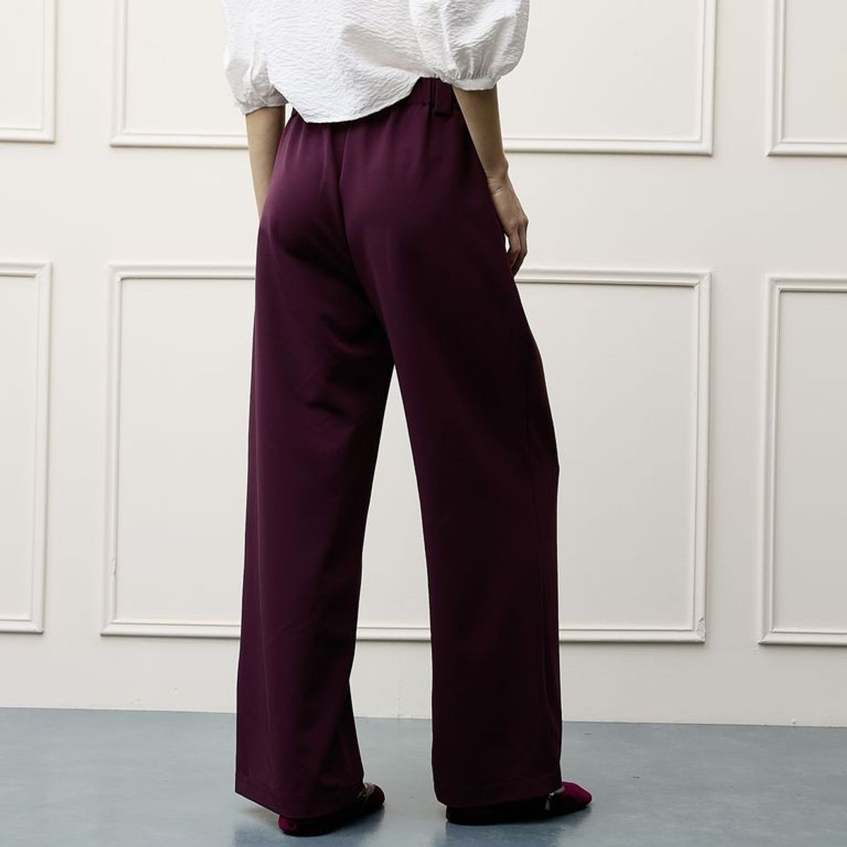 BASEMENT - Pantalón Wide leg Mujer Tiro medio Basement