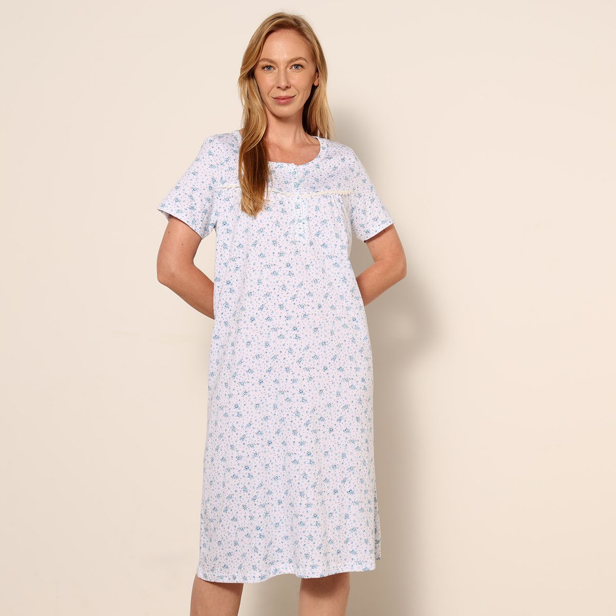 SOUTHLAND - Camisa de dormir para Mujer de Algodón Southland