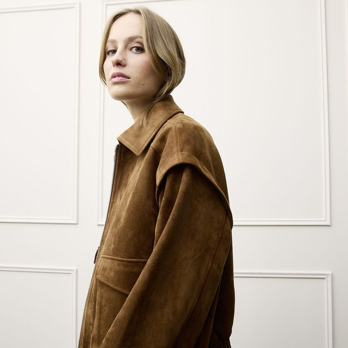 BASEMENT - Chaqueta Mujer Efecto Cuero Basement