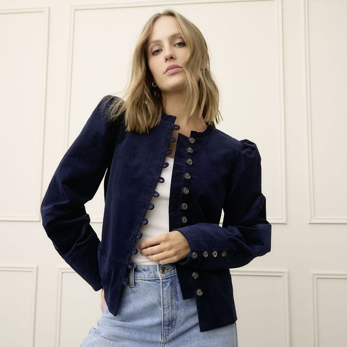 BASEMENT - Chaqueta Mujer  de Algodón Basement