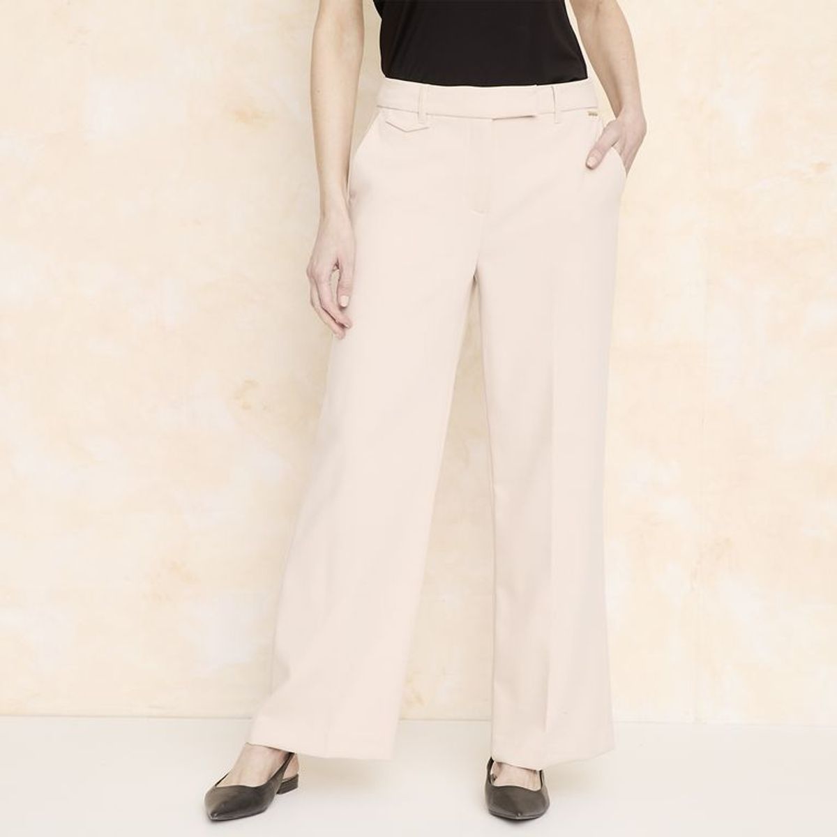 STEFANO COCCI - Pantalón Wide leg Mujer Tiro medio Poliéster Stefano Cocci