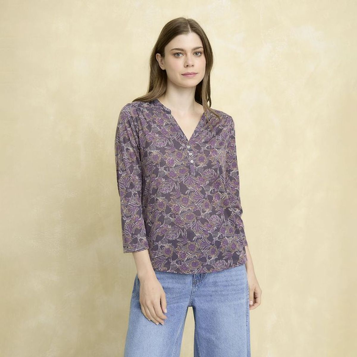 UNIVERSITY CLUB - Blusa Mujer Estampado Manga 3/4 University Club