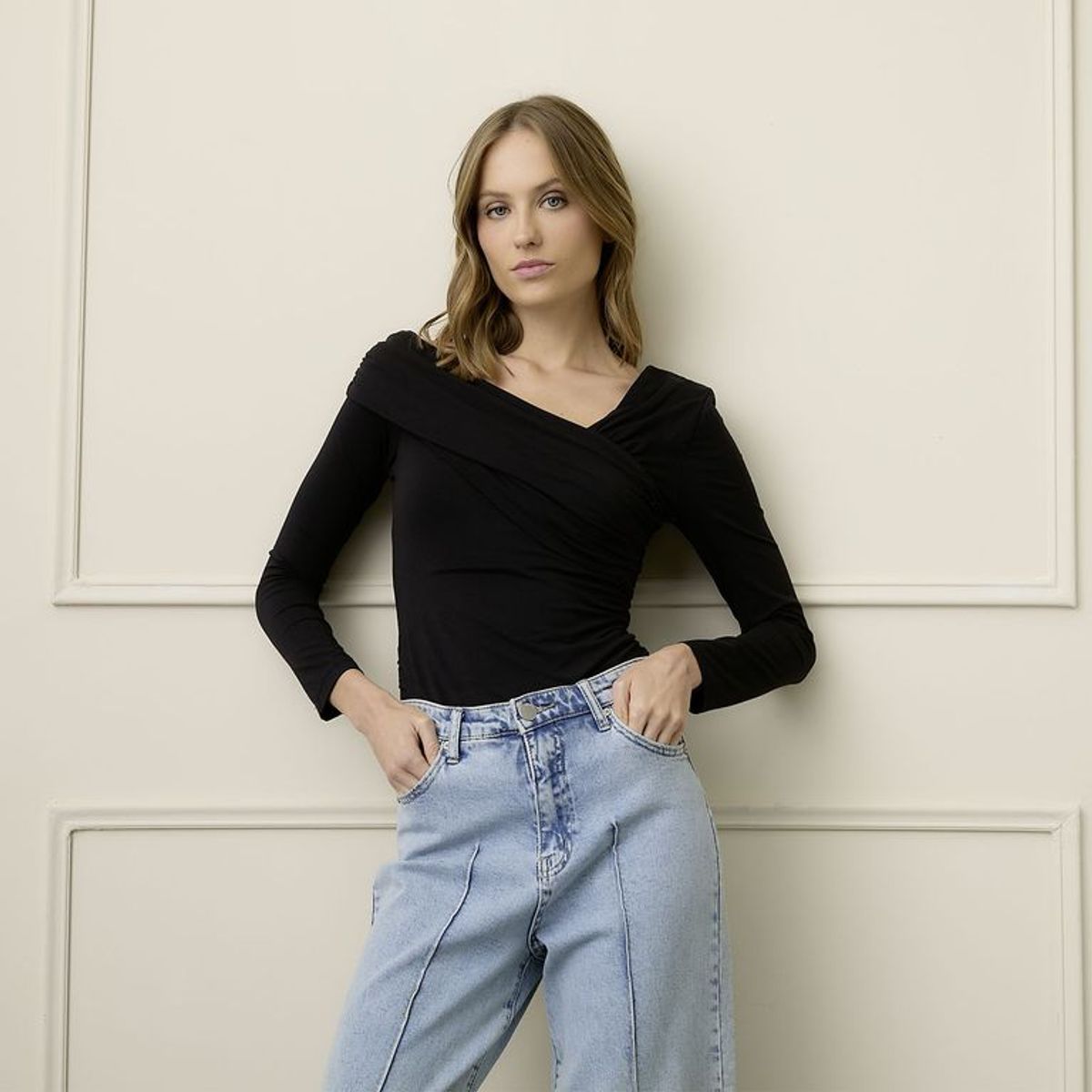 BASEMENT - Blusa Mujer Manga larga Basement