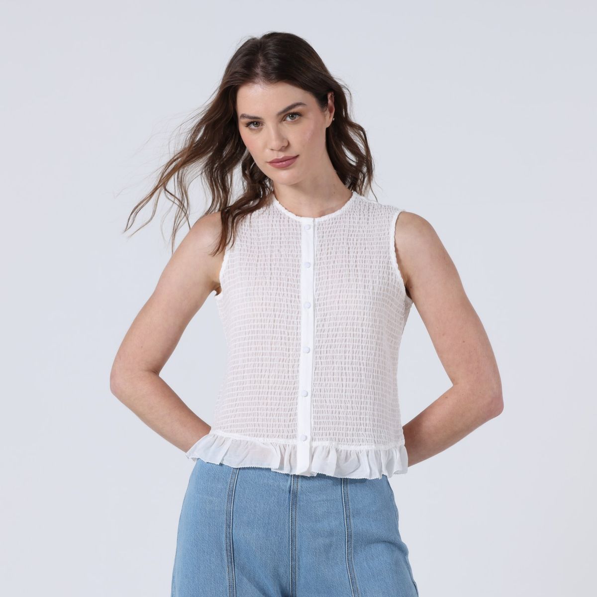 BASEMENT - Blusa Mujer Sin mangas Basement