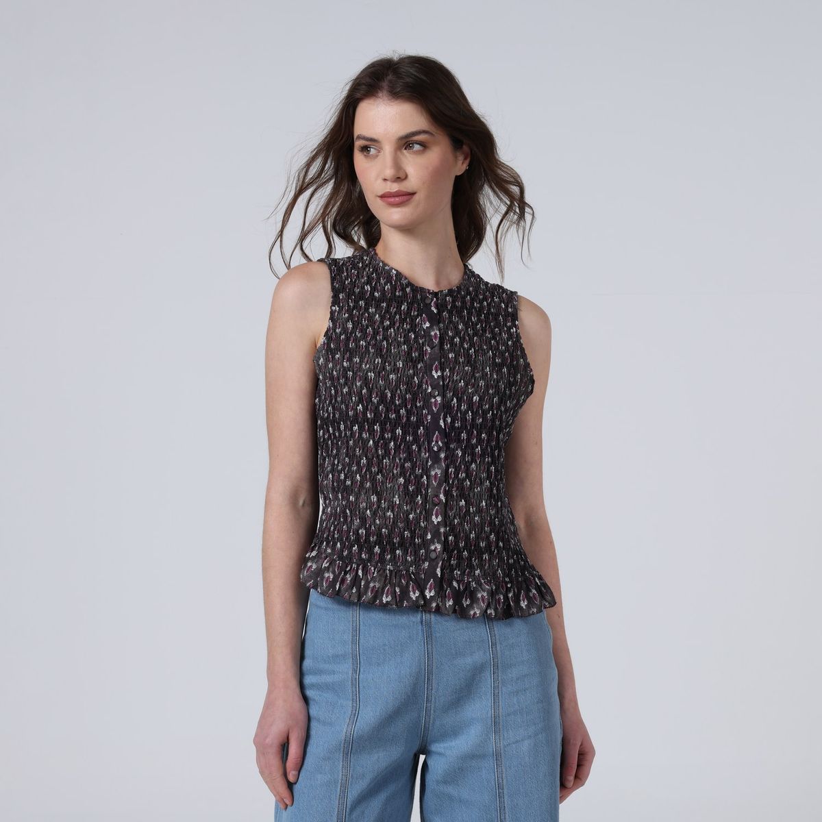 BASEMENT - Blusa Mujer Sin mangas Basement