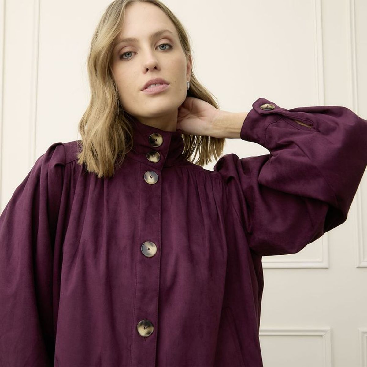 BASEMENT - Chaqueta Mujer Efecto Cuero  Basement