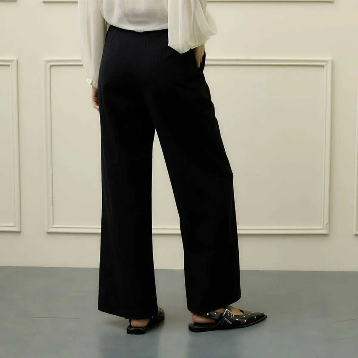 BASEMENT - Pantalón Recto Mujer Tiro medio Basement