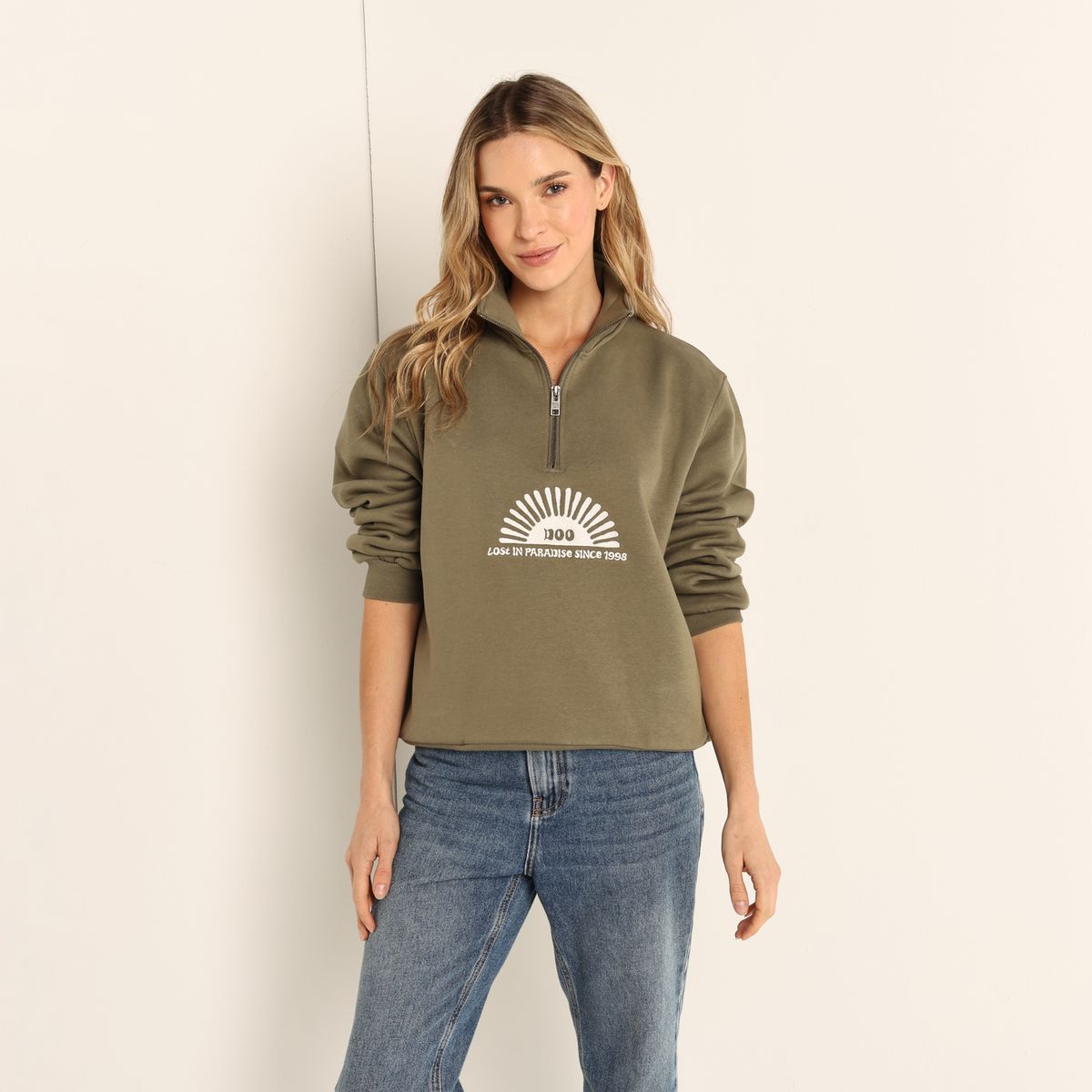 DOO AUSTRALIA - Hoodi Mujer Bordado De Algodón Doo Australia