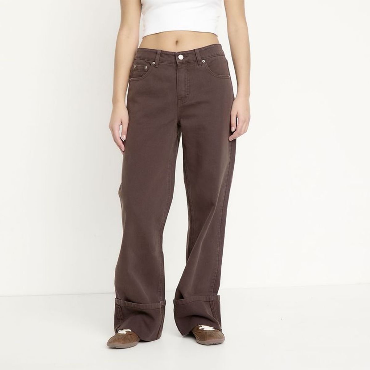 SYBILLA - Jeans Wide Leg Para Mujer De Algodón Sybilla