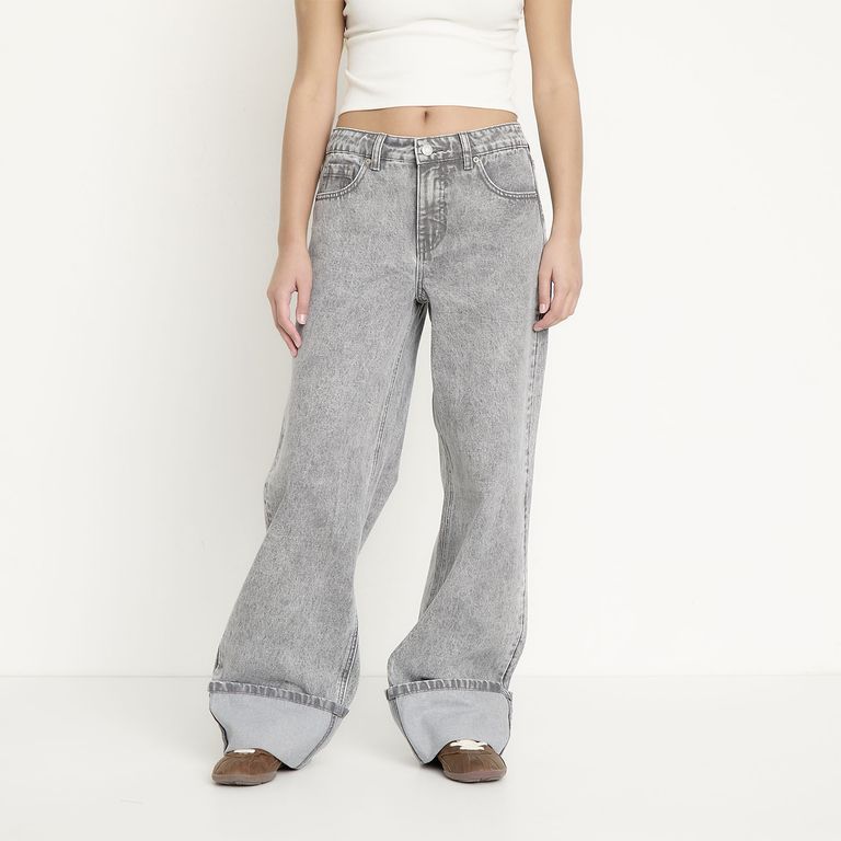 Jean Wide Leg Para Mujer De Algodón Sybilla
