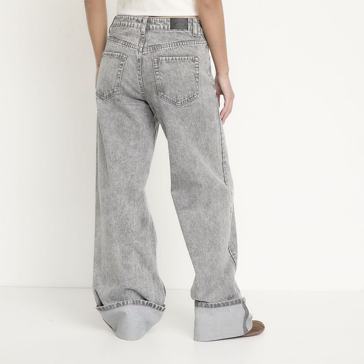 SYBILLA - Jean Wide Leg Para Mujer De Algodón Sybilla