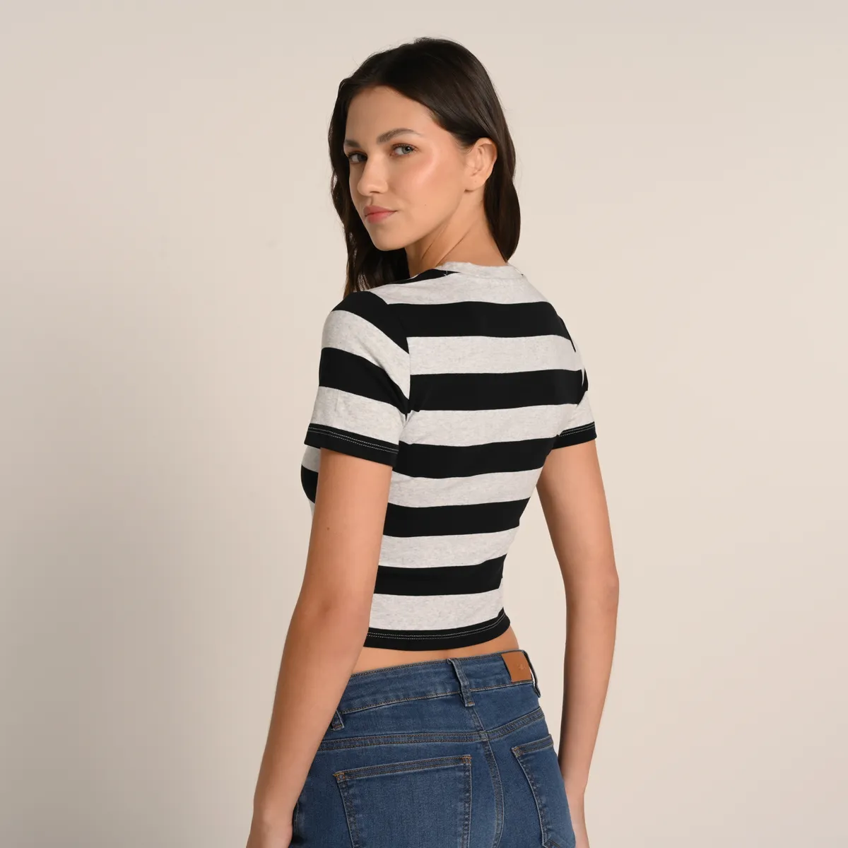 SYBILLA - Blusa Mujer Manga corta de Algodón Sybilla