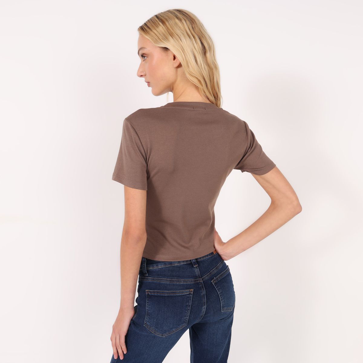 SYBILLA - Blusa Mujer Manga corta de Algodón Sybilla