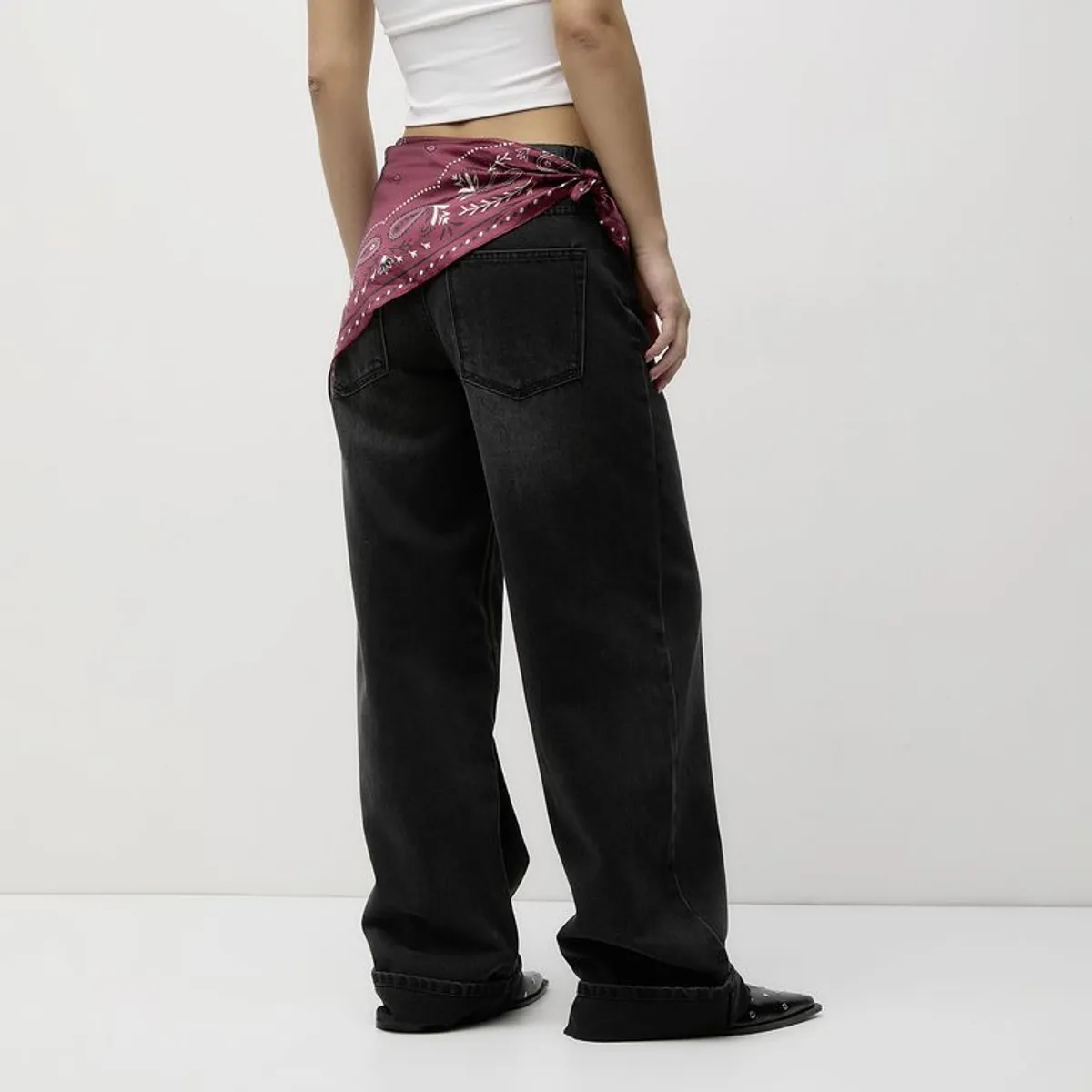 SYBILLA - Jean Baggy Mujer Tiro medio Sybilla