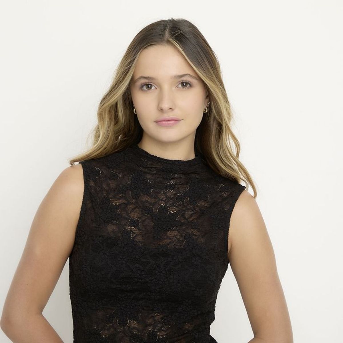 SYBILLA - Blusa Mujer Sin mangas de Algodón Sybilla