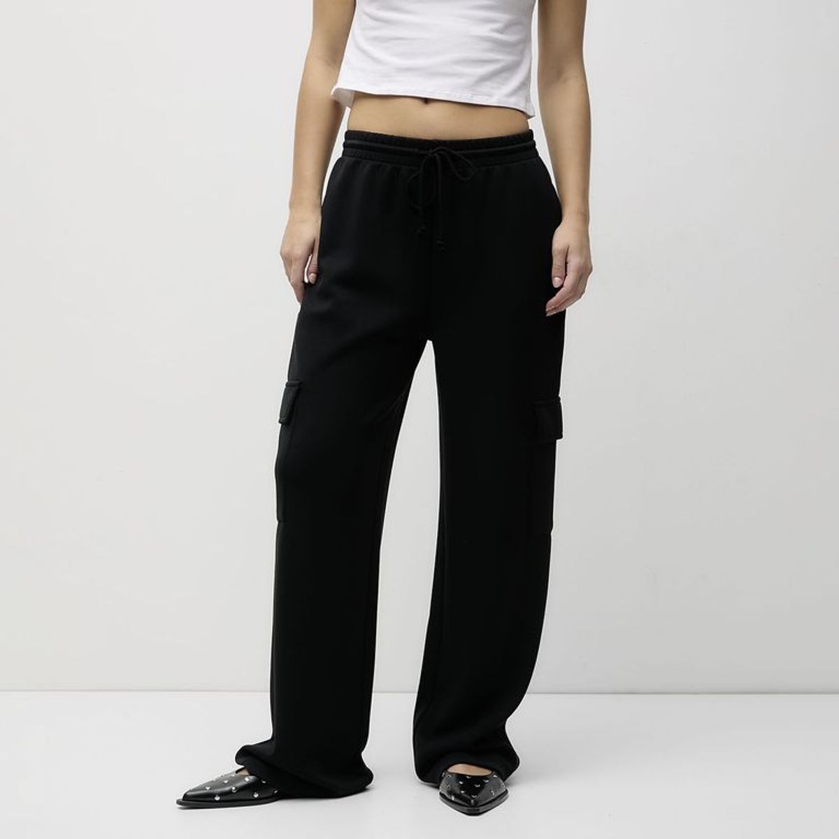 SYBILLA - Pantalón Cargo Mujer Tiro medio Sybilla