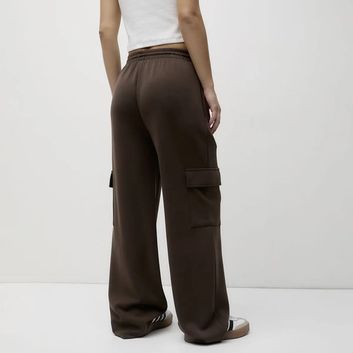 SYBILLA - Pantalón Cargo Mujer Tiro medio Sybilla