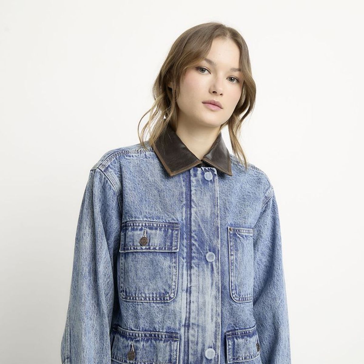SYBILLA - Chaqueta de jean Mujer de Algodón Sybilla
