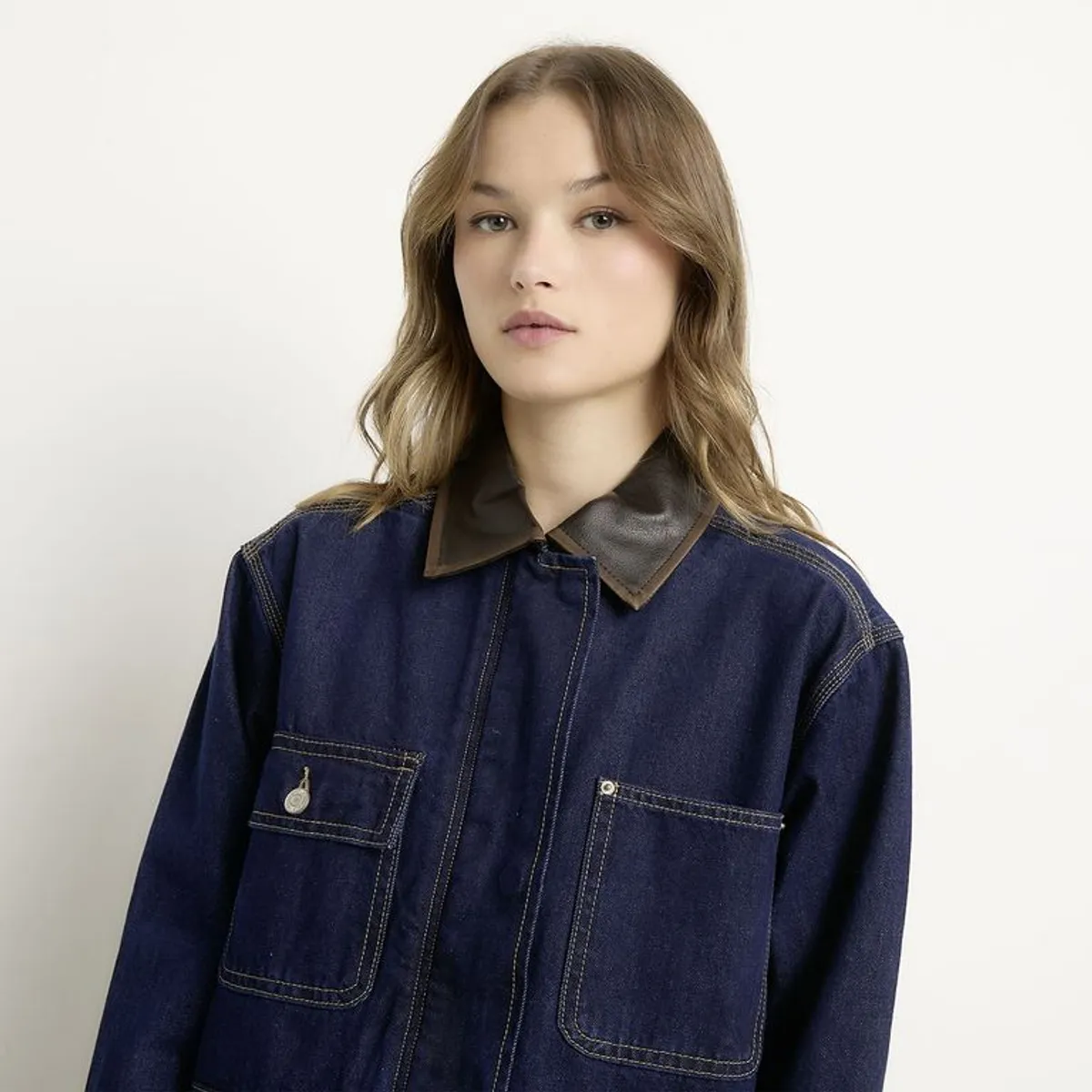 SYBILLA - Chaqueta de jean Mujer de Algodón Sybilla