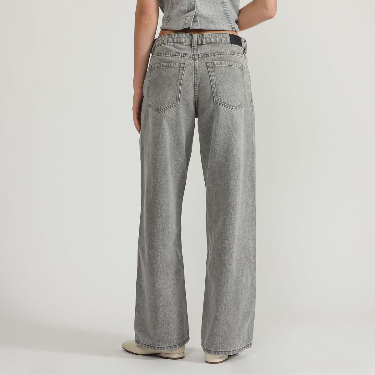 SYBILLA - Jean Wide leg Mujer Tiro medio Sybilla