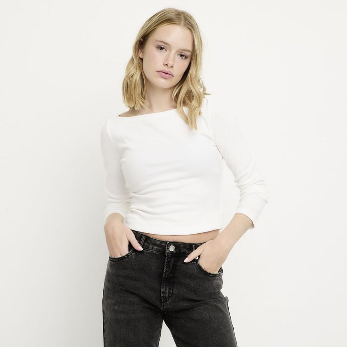 SYBILLA - Blusa Mujer Manga larga de Algodón Sybilla