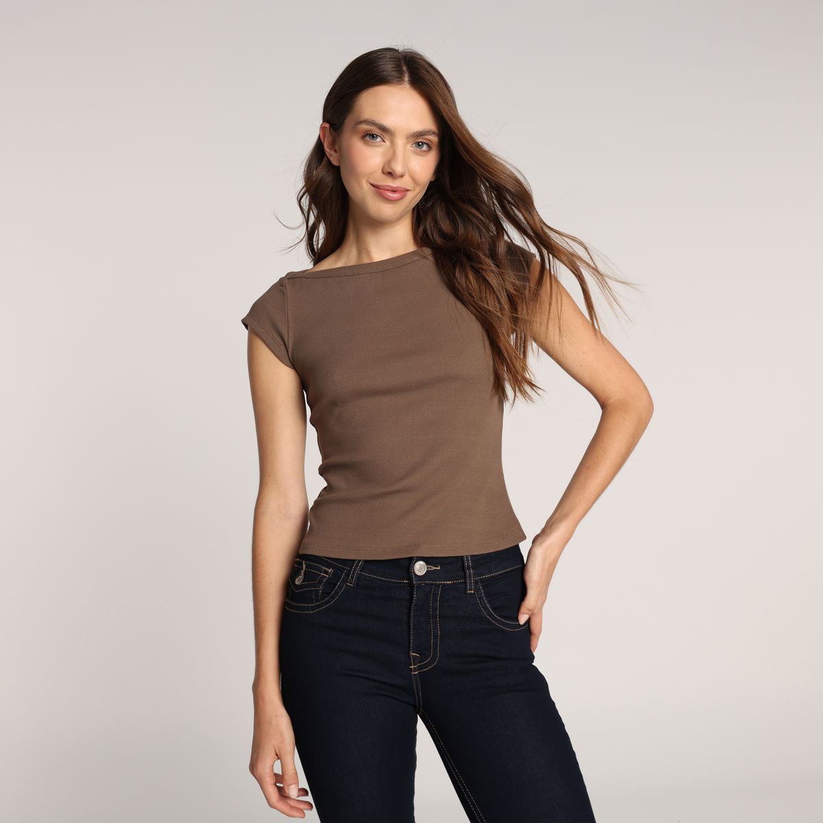 SYBILLA - Camiseta Mujer Manga corta de Algodón Sybilla