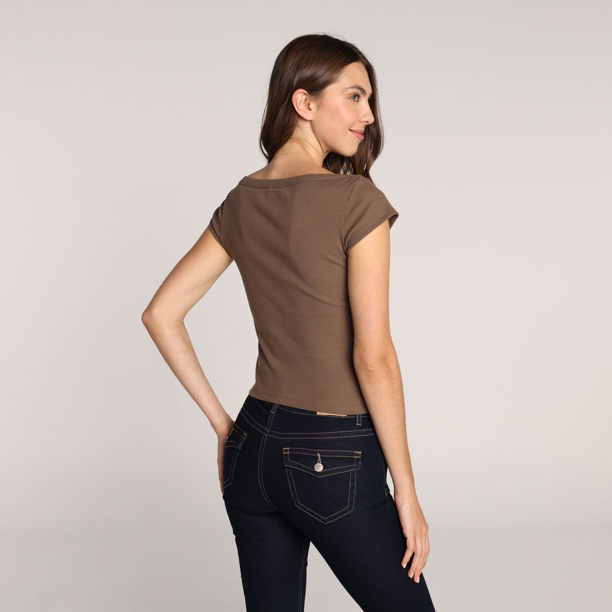 SYBILLA - Camiseta Mujer Manga corta de Algodón Sybilla