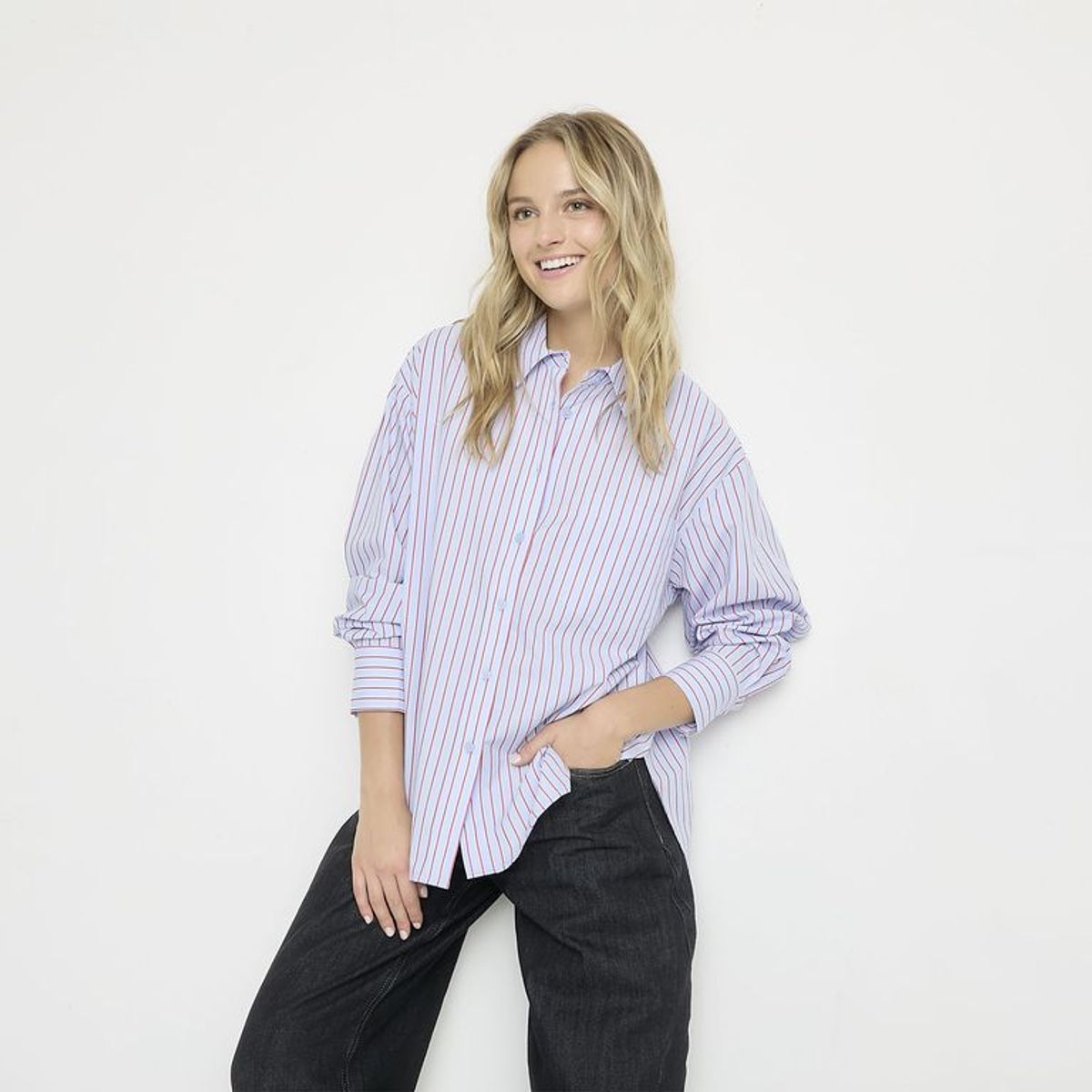 SYBILLA - Camisas Mujer Manga larga de Algodón Sybilla