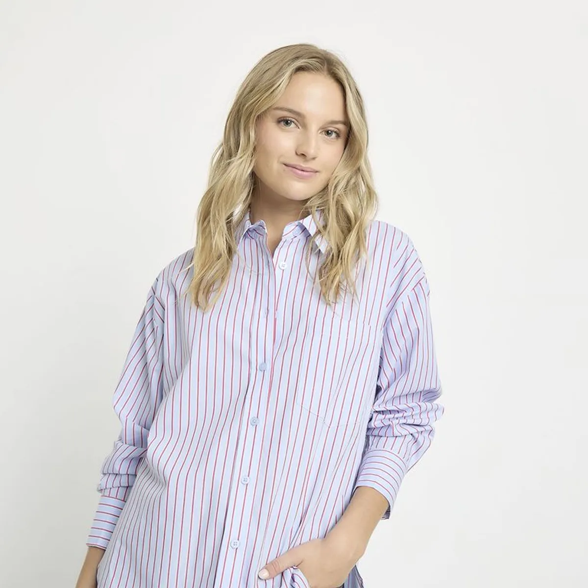 SYBILLA - Camisas Mujer Manga larga de Algodón Sybilla